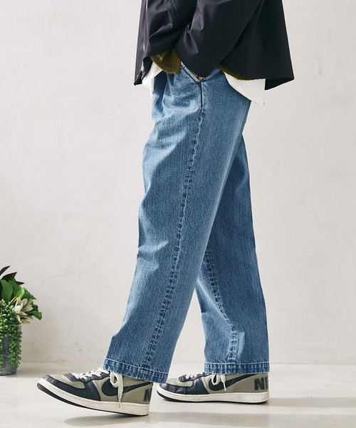 JOURNAL STANDARD relume(ジャーナルスタンダード レリューム)の「Relume Jeans ワイドデニムスラックス(デニムパンツ・メンズ・ブラック/ネイビー/サックスブルー・MEDIUM/LARGE)」の3枚目の写真