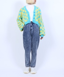 PUNYUS | ブロックチェックニットカーディガン(カーディガン/ボレロ)