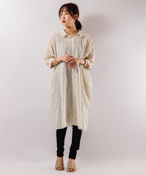 セール Page One ｃ ボイルふんわり前開き5分袖シャツワンピース シャツワンピース Funalive ファンアライブ のファッション通販 Zozotown