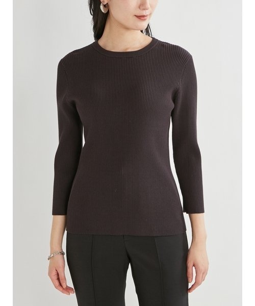 セール オーガニッククルーネック7分袖ニット ニット セーター Mila Owen ミラオーウェン のファッション通販 Zozotown