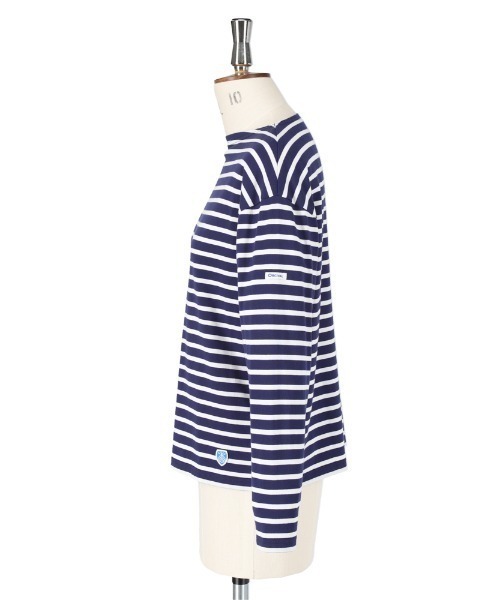 ORCIVAL(オーシバル)の「ORCIVAL/オーシバル 40/2 ボートネックドロップスリーブ ボーダー BOATNECK DROP SLEEVE BORDER OR-C0063 BFJ(Tシャツ/カットソー・レディース・ホワイト/ネイビー/グレー/レッド/ロイヤルブルー/ライム/ラベンダー・1)」の21枚目の写真
