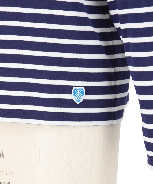 ORCIVAL(オーシバル)の「ORCIVAL/オーシバル 40/2 ボートネックドロップスリーブ ボーダー BOATNECK DROP SLEEVE BORDER OR-C0063 BFJ(Tシャツ/カットソー・レディース・ホワイト/ネイビー/グレー/レッド/ロイヤルブルー/ライム/ラベンダー・1)」の19枚目の写真
