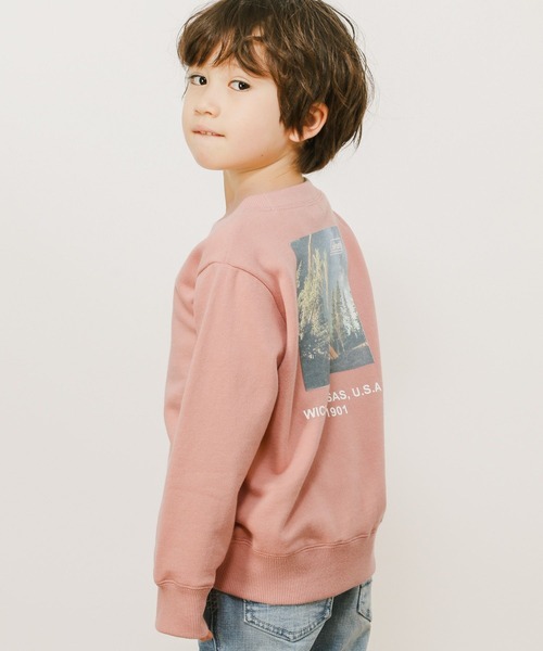 COLEMAN（コールマン）の「[KIDS]【Coleman(コールマン)】フォトプリントプルオーバー（スウェット・キッズ・ブラック/ピンク・110cm/120cm/130cm/140cm）」の2枚目の写真