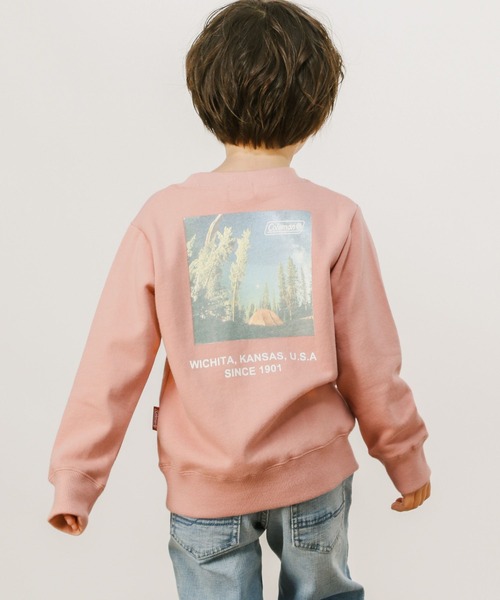 COLEMAN（コールマン）の「[KIDS]【Coleman(コールマン)】フォトプリントプルオーバー（スウェット・キッズ・ブラック/ピンク・110cm/120cm/130cm/140cm）」の3枚目の写真