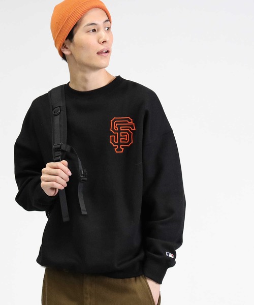 Right-on(ライトオン)の「【MLB】クルースウェット(スウェット・メンズ・ブラック/ホワイト/ブルー・L/XL/M)」の2枚目の写真