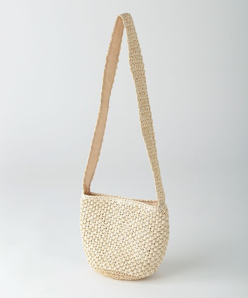 Heather（ヘザー）の「ペーパーワンショルＢＡＧ　265180（ショルダーバッグ・レディース・グリーン/アイボリー・FREE）」の6枚目の写真