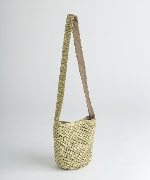 Heather（ヘザー）の「ペーパーワンショルＢＡＧ　265180（ショルダーバッグ・レディース・グリーン/アイボリー・FREE）」の9枚目の写真