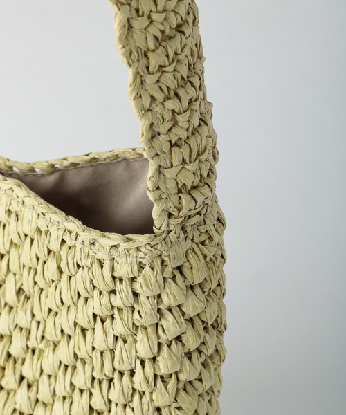 Heather（ヘザー）の「ペーパーワンショルＢＡＧ　265180（ショルダーバッグ・レディース・グリーン/アイボリー・FREE）」の12枚目の写真