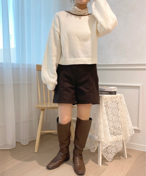 apres jour(アプレジュール)の「バックリボンニット【ZOZOTOWN限定アイテム】(ニット/セーター・レディース・ライトグレー/ライトピンク/グリーン/アイボリー・X-LARGE/フリー)」の17枚目の写真