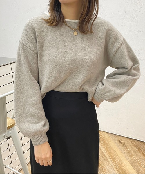 apres jour(アプレジュール)の「バックリボンニット【ZOZOTOWN限定アイテム】(ニット/セーター・レディース・ライトグレー/ライトピンク/グリーン/アイボリー・X-LARGE/フリー)」の19枚目の写真