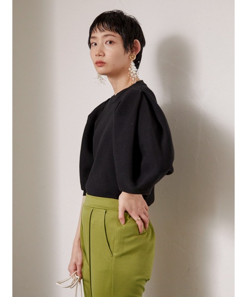 armonia(アルモニーア)の「armonia.袖ボリュームニットプルオーバー(ニット/セーター・レディース・ブラック/ブラウン/オフホワイト・FREE)」の8枚目の写真