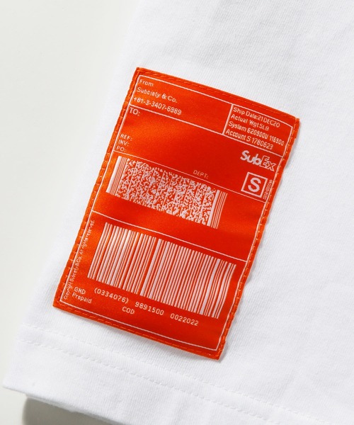 Subciety（サブサエティ）の「INVOICE TEE（Tシャツ/カットソー・メンズ・ホワイト/ベージュ/ブラック・LARGE/SMALL/X-LARGE/XX-LARGE/MEDIUM）」の8枚目の写真