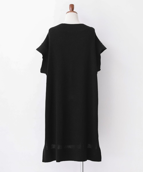 osharewalker（オシャレウォーカー）の「【廃盤】『異素材ロングニットベスト』（ベスト・レディース・グレイッシュベージュ/ブラック・FREE）」の21枚目の写真