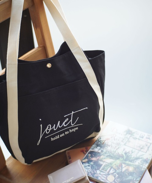 JOUET / ジョエット 】トート バッグ ( 筆記体ロゴ )_（トートバッグ