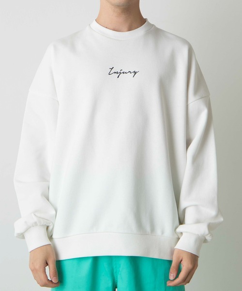 WEGO(ウィゴー)の「WEGO/シンプルロゴ刺繍プルオーバー(スウェット・メンズ・ホワイト/ダークグレー・LARGE/MEDIUM)」の11枚目の写真