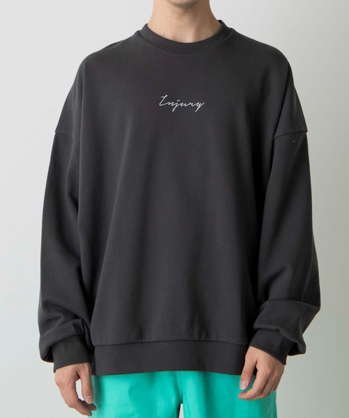 WEGO(ウィゴー)の「WEGO/シンプルロゴ刺繍プルオーバー(スウェット・メンズ・ホワイト/ダークグレー・LARGE/MEDIUM)」の12枚目の写真