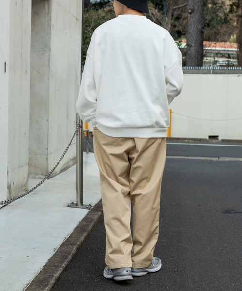 WEGO(ウィゴー)の「WEGO/シンプルロゴ刺繍プルオーバー(スウェット・メンズ・ホワイト/ダークグレー・LARGE/MEDIUM)」の5枚目の写真