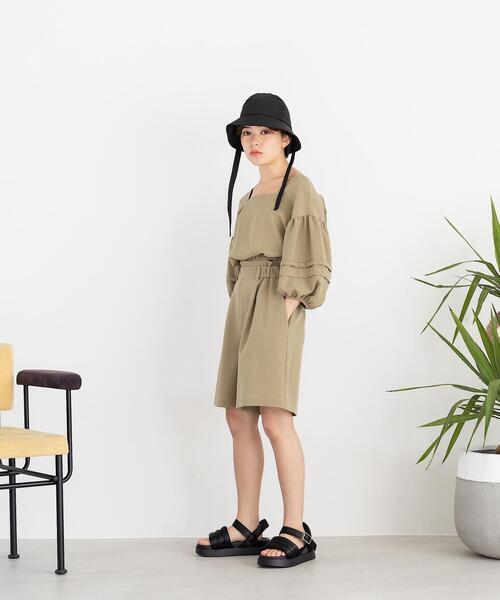 CITEN（シテン）の「＜CITEN（シテン）＞ハイウエストタック ショートパンツ（その他パンツ・レディース・イエロー/ブラック/オリーブ・FREE）」の16枚目の写真