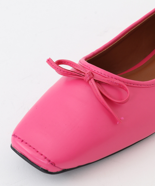 Tiara（ティアラ）の「スクエアトゥバレーシューズ（バレエシューズ・レディース・ピンク/ホワイト/ブラック・M/S/L）」の9枚目の写真