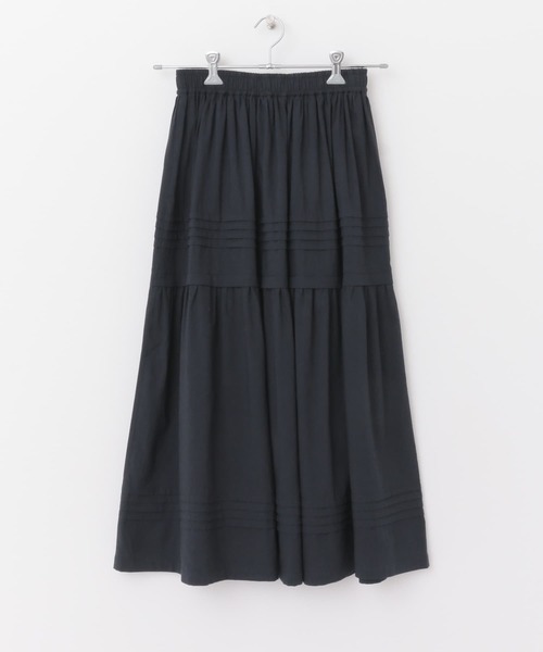 URBAN RESEARCH DOORS（アーバンリサーチドアーズ）の「ピンタックギャザースカート（スカート・レディース・ネイビー/グレー系その他・1）」の18枚目の写真