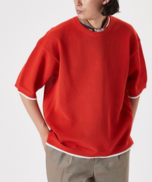 《再入荷》スポンディッシュ リラックス ニット Tシャツ