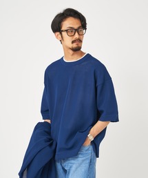 EDIFICE | スポンディッシュ オーバーサイズ 半袖ニット Tシャツ(Tシャツ/カットソー)