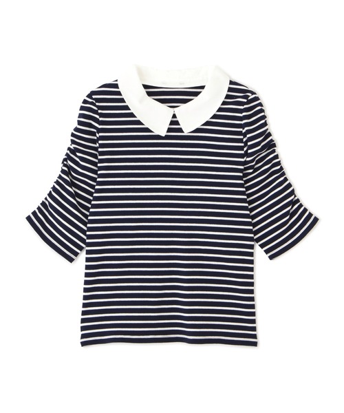 PROPORTION BODY DRESSING（プロポーションボディドレッシング）の「【美人百花5月号掲載 】２ｗａｙ襟付きリブボーダーＣＳ / 1212160404（Tシャツ/カットソー・レディース・ホワイト系その他/ダークネイビー・MEDIUM/SMALL）」の14枚目の写真