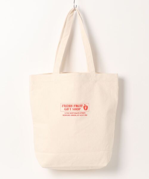 IO(イオ)(イオ)の「FRUIT OF THE LOOM/フルーツオブザルーム/GIFT SHOP キャンバストート 70041500(トートバッグ・レディース・ブラック/レッド・ONESIZE)」の3枚目の写真