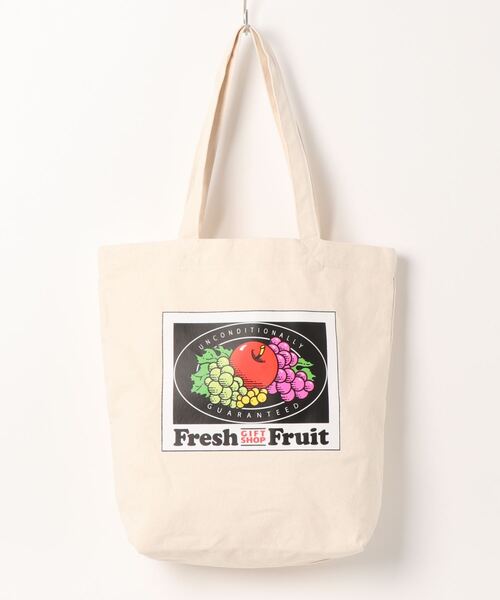 IO(イオ)(イオ)の「FRUIT OF THE LOOM/フルーツオブザルーム/GIFT SHOP キャンバストート 70041500(トートバッグ・レディース・ブラック/レッド・ONESIZE)」の7枚目の写真