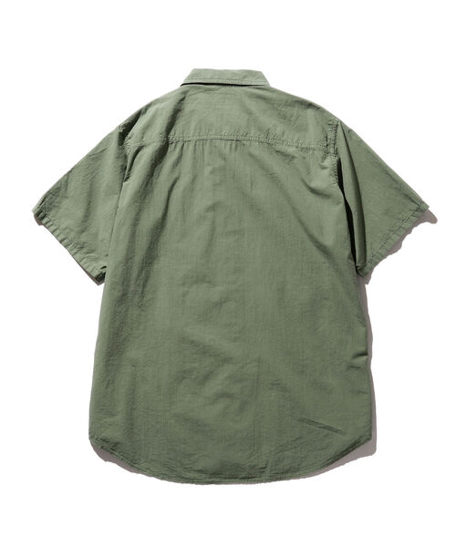 BEAMS PLUS（ビームスプラス）の「BEAMS PLUS / コットン リップストップ ショートスリーブ アドベンチャー シャツⅡ（シャツ/ブラウス・メンズ・オレンジ/サックスブルー/パープル/グリーン・M/L/S/XL）」の6枚目の写真