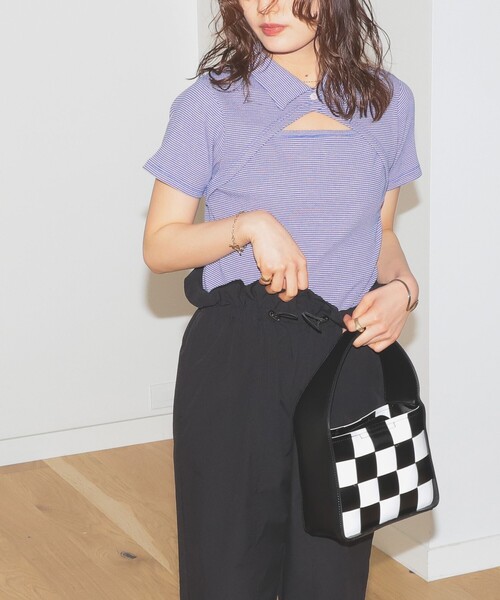 BeAMS DOT（ビームスドット）の「【WEB限定】BeAMS DOT / カッティング プルオーバー（Tシャツ/カットソー・レディース・レッド/ブルー・FREE）」の9枚目の写真