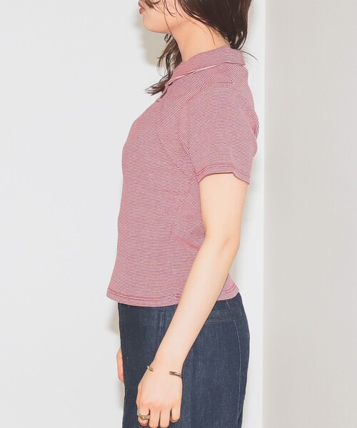 BeAMS DOT（ビームスドット）の「【WEB限定】BeAMS DOT / カッティング プルオーバー（Tシャツ/カットソー・レディース・レッド/ブルー・FREE）」の13枚目の写真