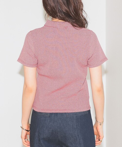 BeAMS DOT（ビームスドット）の「【WEB限定】BeAMS DOT / カッティング プルオーバー（Tシャツ/カットソー・レディース・レッド/ブルー・FREE）」の12枚目の写真