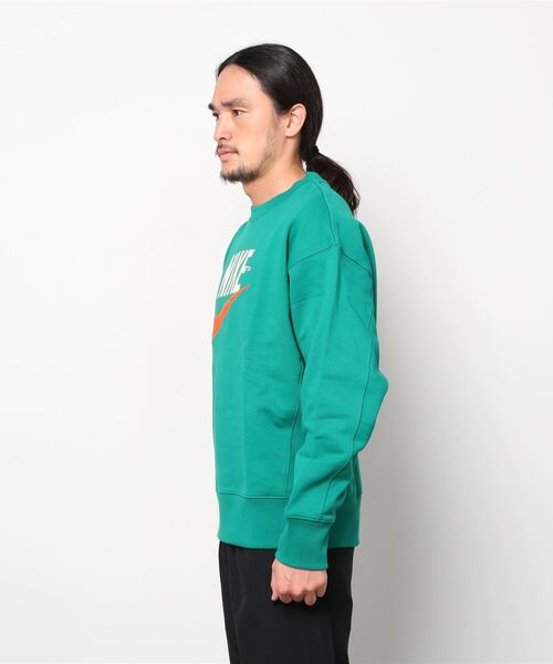 NIKE（ナイキ）の「NIKE AS M NSW NIKE FLC CREW / ナイキ NSW フリース L/S クルー 【SP】（スウェット・メンズ・ホワイト/グリーン/ブルー・L/XXL/M/XL/S）」の4枚目の写真
