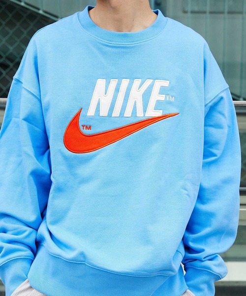 NIKE（ナイキ）の「NIKE AS M NSW NIKE FLC CREW / ナイキ NSW フリース L/S クルー 【SP】（スウェット・メンズ・ホワイト/グリーン/ブルー・L/XXL/M/XL/S）」の21枚目の写真