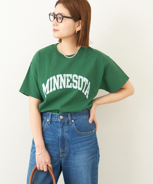 JOURNAL STANDARD（ジャーナルスタンダード）の「別注【SLOPPY/スラッピー】MINESOTA S/S TEE：Tシャツ（Tシャツ/カットソー・レディース・ホワイト/ブラック/グリーン/ブルー系その他・FREE）」の6枚目の写真
