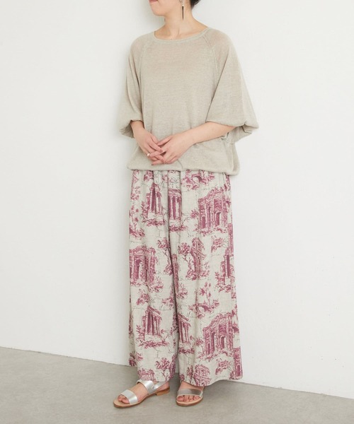 BEARDSLEY(ビアズリー)の「アンティークプリントパンツ(その他パンツ・レディース・ベージュ/グレー・FREE)」の8枚目の写真