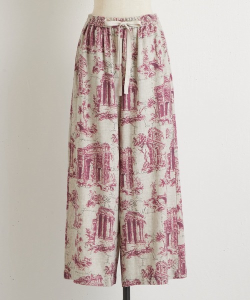 BEARDSLEY(ビアズリー)の「アンティークプリントパンツ(その他パンツ・レディース・ベージュ/グレー・FREE)」の11枚目の写真