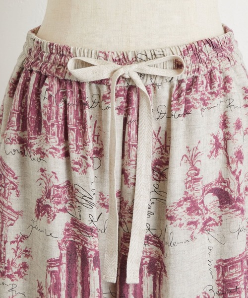 BEARDSLEY(ビアズリー)の「アンティークプリントパンツ(その他パンツ・レディース・ベージュ/グレー・FREE)」の12枚目の写真