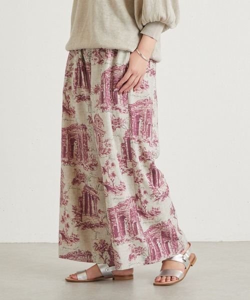 BEARDSLEY(ビアズリー)の「アンティークプリントパンツ(その他パンツ・レディース・ベージュ/グレー・FREE)」の10枚目の写真