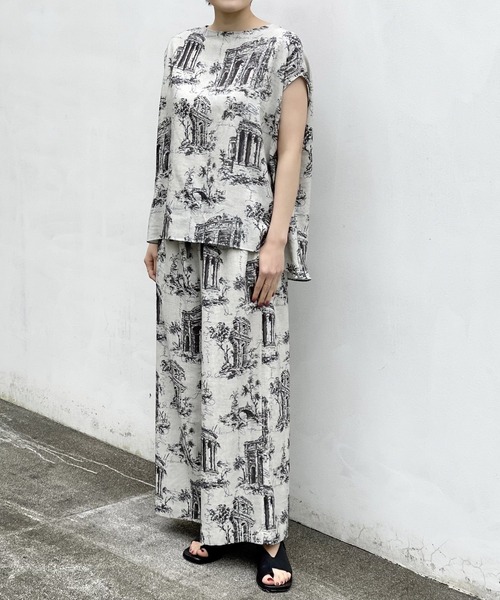 BEARDSLEY(ビアズリー)の「アンティークプリントパンツ(その他パンツ・レディース・ベージュ/グレー・FREE)」の20枚目の写真