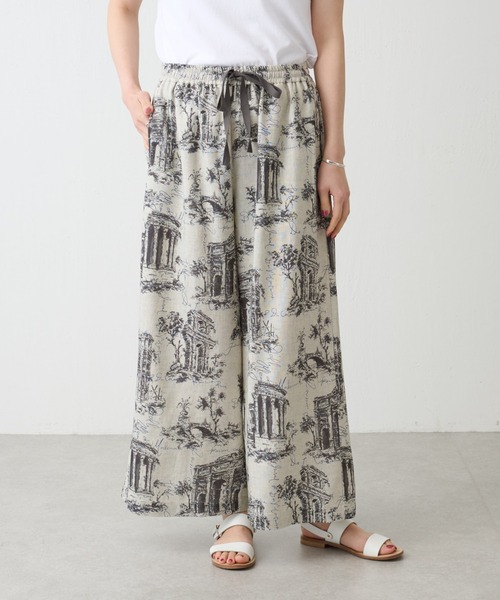 BEARDSLEY(ビアズリー)の「アンティークプリントパンツ(その他パンツ・レディース・ベージュ/グレー・FREE)」の3枚目の写真