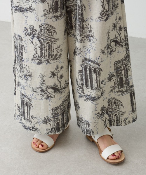 BEARDSLEY(ビアズリー)の「アンティークプリントパンツ(その他パンツ・レディース・ベージュ/グレー・FREE)」の7枚目の写真