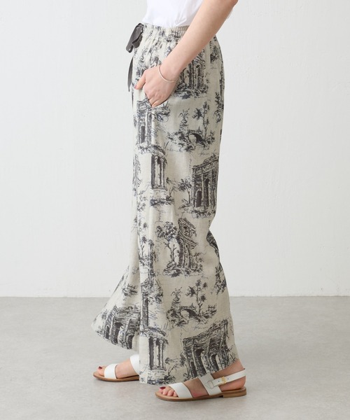 BEARDSLEY(ビアズリー)の「アンティークプリントパンツ(その他パンツ・レディース・ベージュ/グレー・FREE)」の4枚目の写真