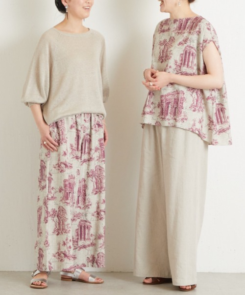 BEARDSLEY(ビアズリー)の「アンティークプリントパンツ(その他パンツ・レディース・ベージュ/グレー・FREE)」の22枚目の写真