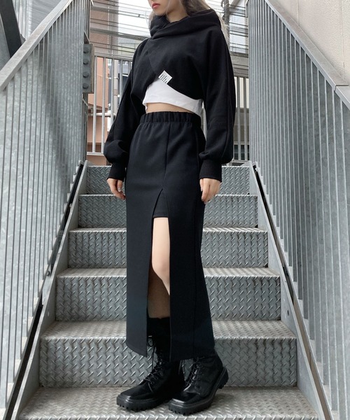 Figments（フィグメンツ）の「ボレロパーカー（パーカー・レディース・ブラック/グレー/オフホワイト・FREE）」の5枚目の写真