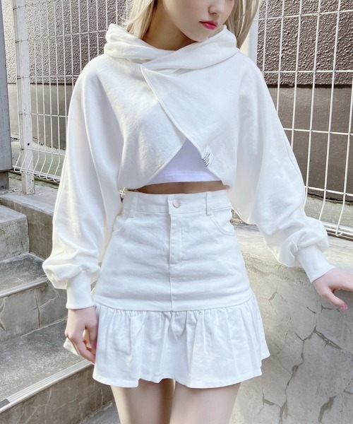 Figments（フィグメンツ）の「ボレロパーカー（パーカー・レディース・ブラック/グレー/オフホワイト・FREE）」の15枚目の写真