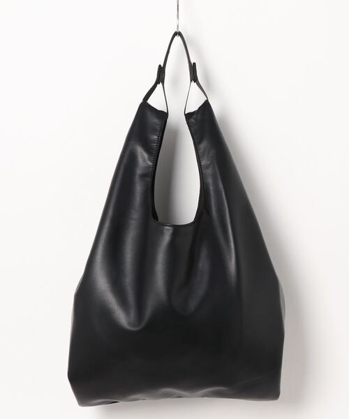 HONEYSUCKLE ROSE（ハニーサックルローズ）の「【HONEYSUCKLE ROSE】ソフトＰＵショッパー（トートバッグ・レディース・シルバー/ブラック・フリー）」の3枚目の写真