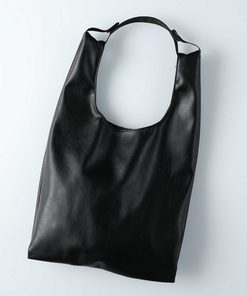 HONEYSUCKLE ROSE（ハニーサックルローズ）の「【HONEYSUCKLE ROSE】ソフトＰＵショッパー（トートバッグ・レディース・シルバー/ブラック・フリー）」の22枚目の写真