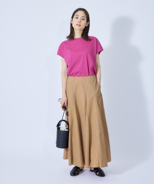 ROPE'（ロペ）の「強撥水ナイロンマチフレアスカート（スカート・レディース・ダークブラウン/ベージュ/グリーン・38/36）」の9枚目の写真